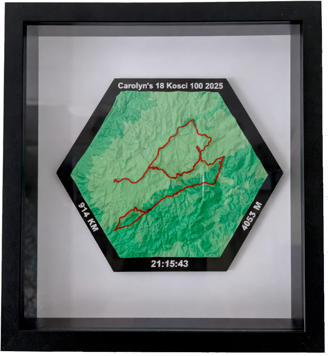 Personalised Event 3D Print - Hexagon