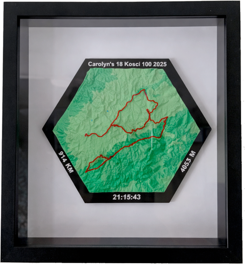 Personalised Event 3D Print - Hexagon